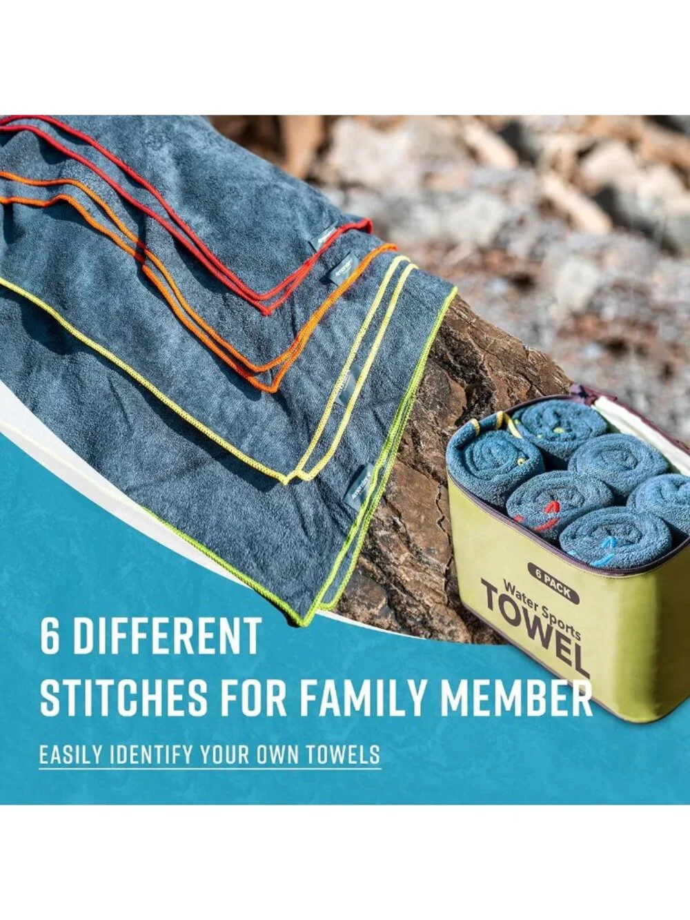 Quick Dry Microfiber Travel Towels Set - Super Absorbent, Lightweight & Compact